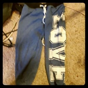 Heather Blue Capri Pants Love